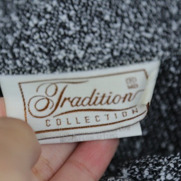 Vintage Tradition Classics Tweed Collared Grey Button Down Shirt - Picture 3 of 6